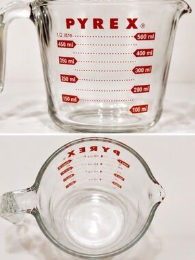 PYREX Mint Vintage 2-Cup (16oz / 1 Pint / 500ml) Glass Measuring Cup Classic